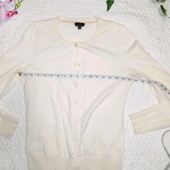TALBOTS WOMEN CARDIGAN SWEATER SMALL PIMA COTTON - Picture 4 of 7